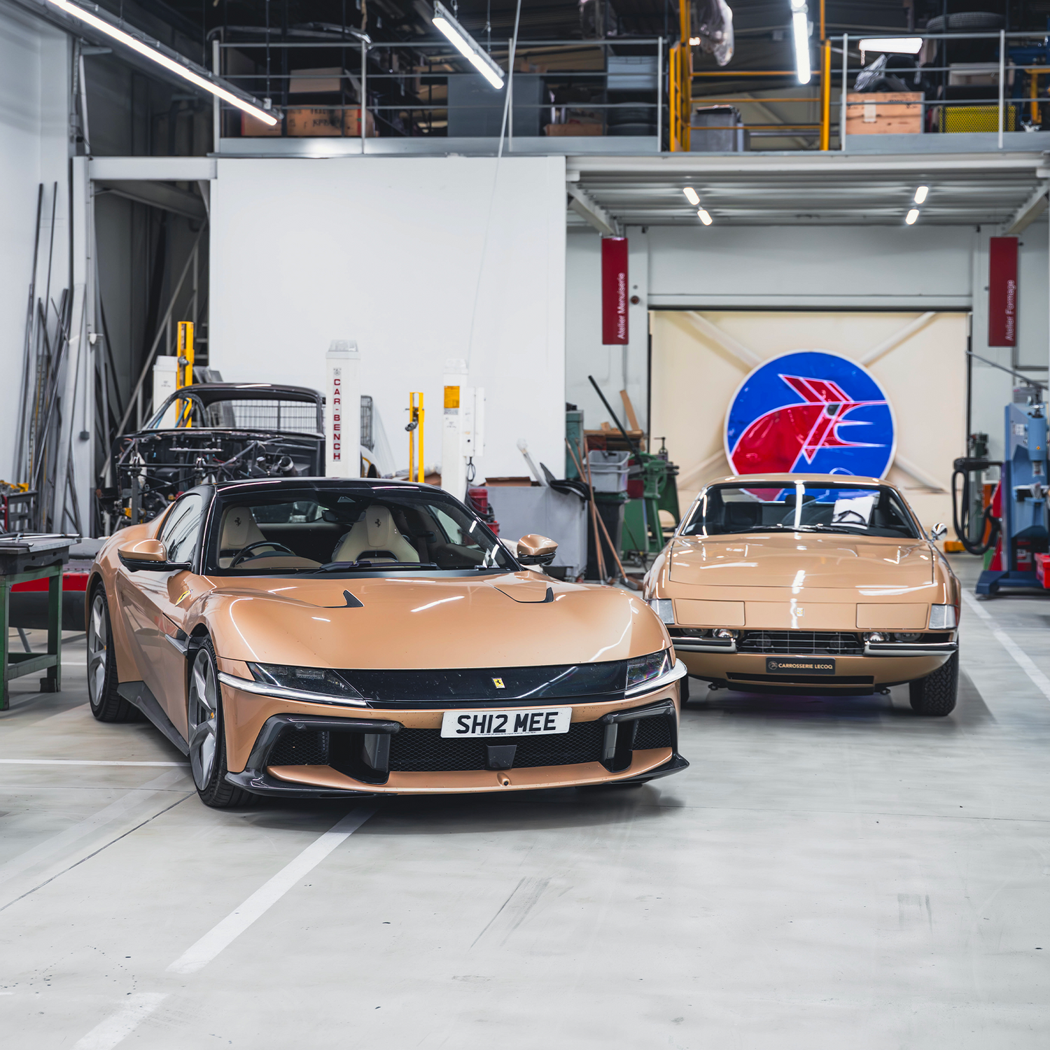 Shmee nous a rendu visite avec sa Ferrari 12Cilindri Oro Chiaro !